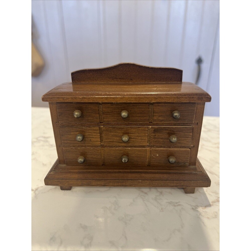 1940/50 Vintage SHACKMAN Doll's House Colonial Furniture Chest Drawers